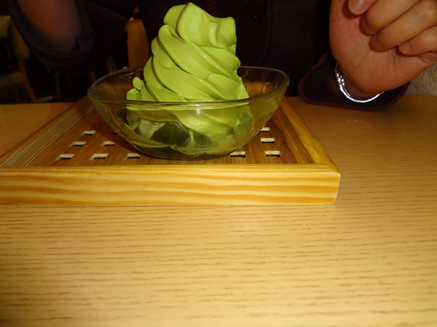 Matcha-Eiscreme