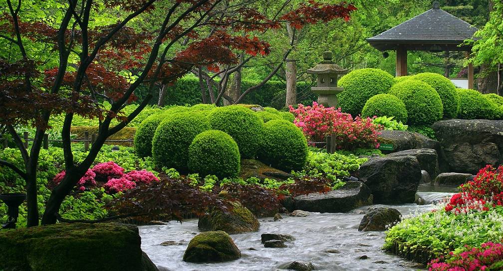 Der japanische Garten in Augsburg.