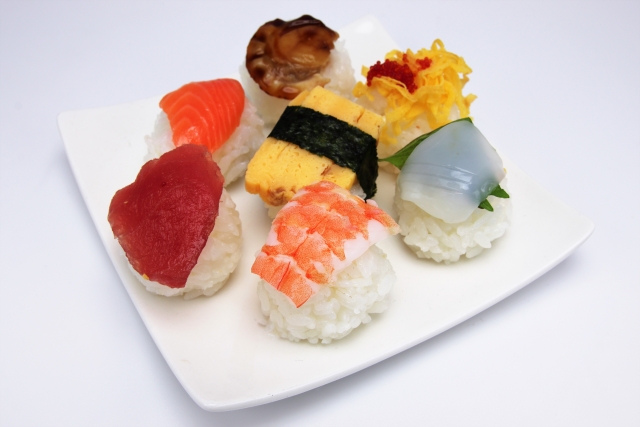 Verschiedene Temari Sushi