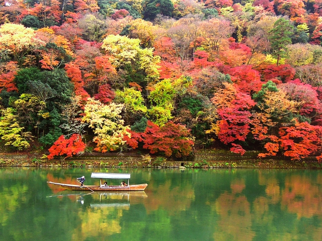 Herbstlaubfärbung in Arashiyama