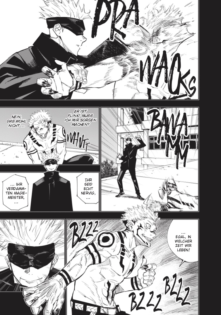 Mangaseite aus „Jujutsu Kaisen“