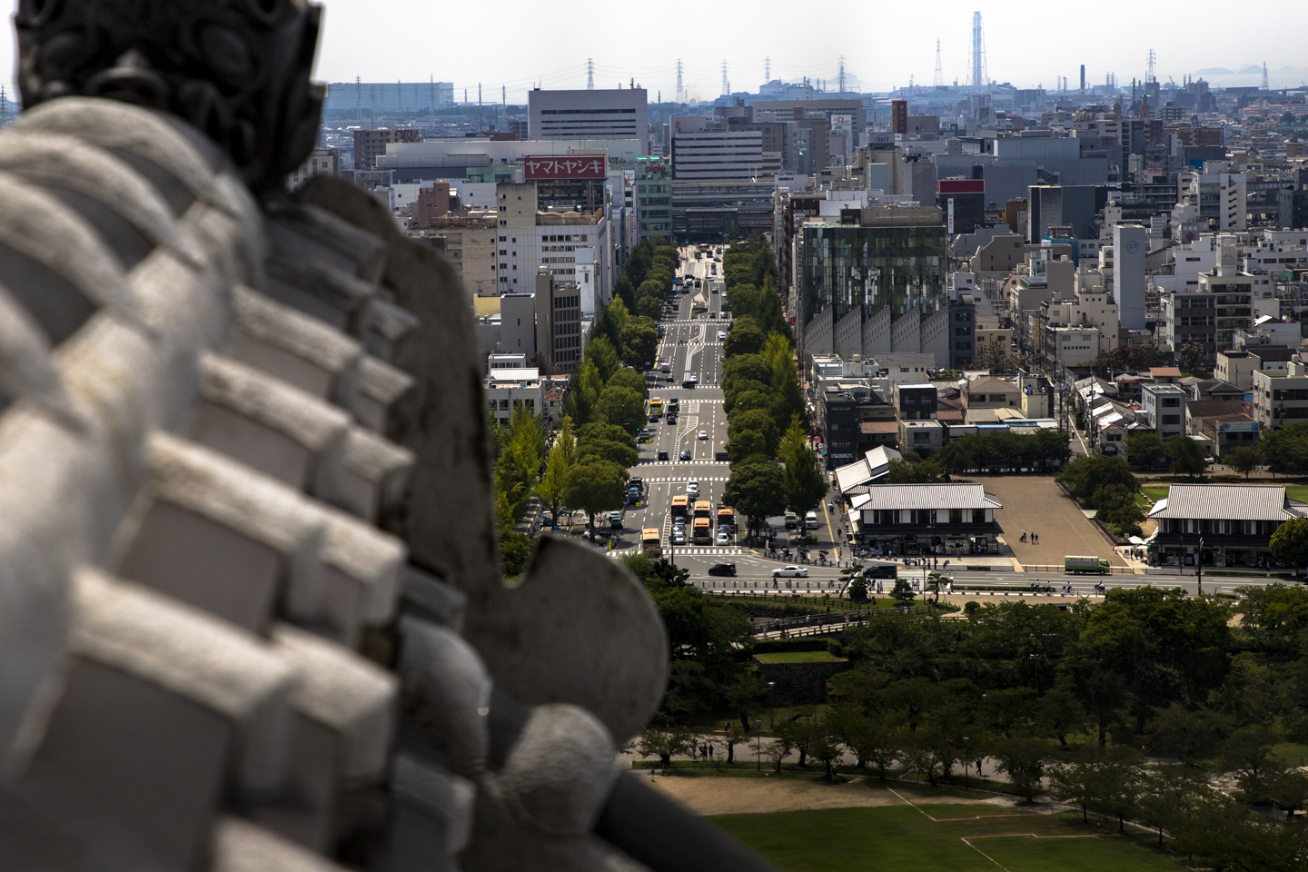 Burg Himeji Aussicht