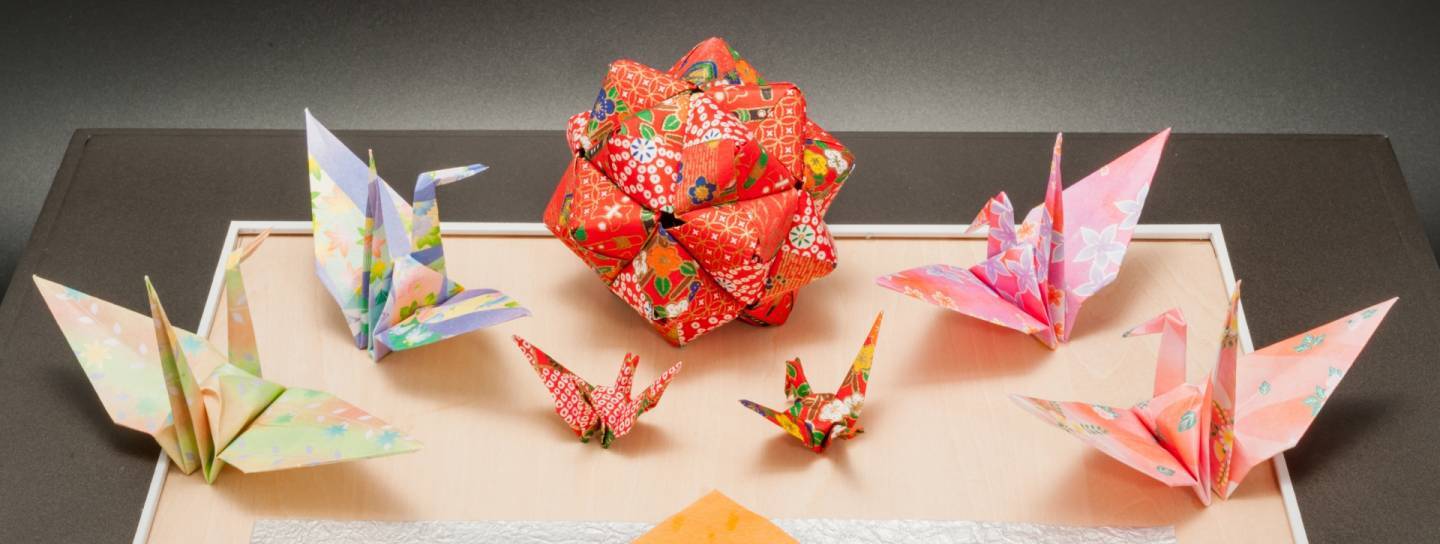Verschiedene Origami-Figuren
