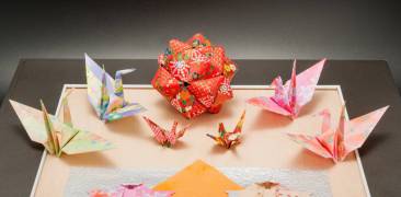 Verschiedene Origami-Figuren