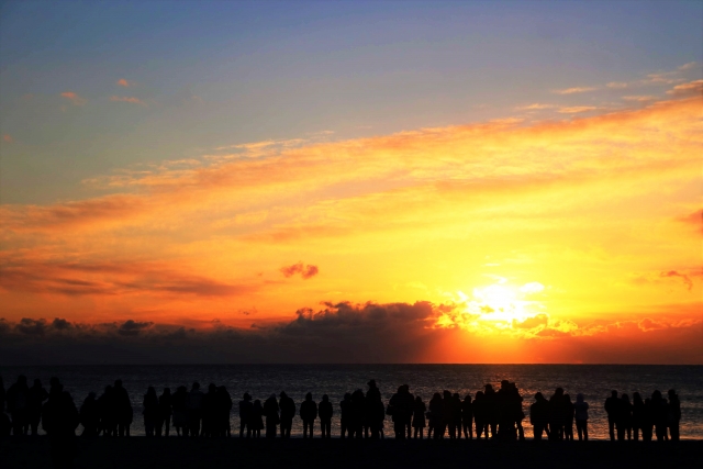 Sonnenaufgang am Strand