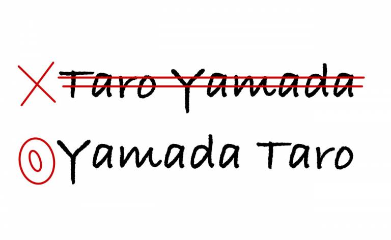 Yamada Taro oder Taro Yamada