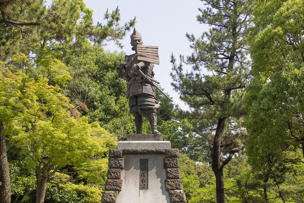 Statue von Oda Nobunaga in Kiyosu