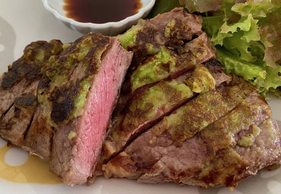 Fertiges Wasabi-Steak