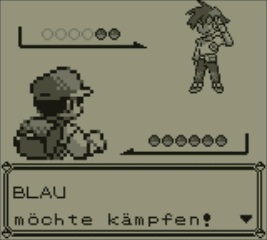 Szene aus altem Pokémon-Spiel auf dem Nintendo GameBoy