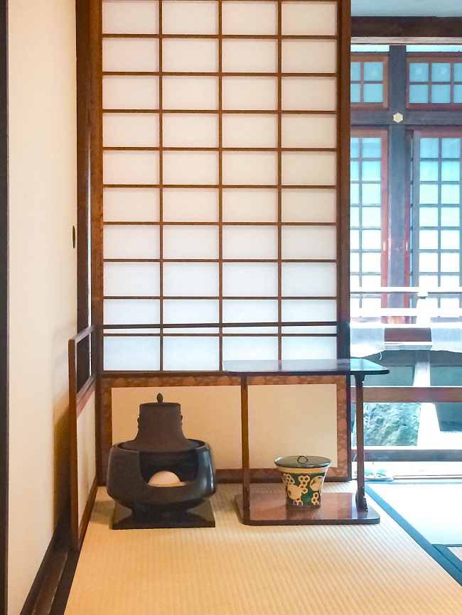 Teezimmer eines Tempels in Japan