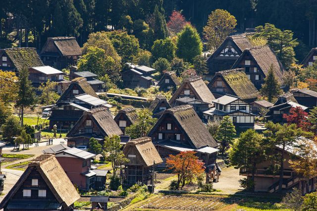 Shirakawago in der Präfektur Gifu