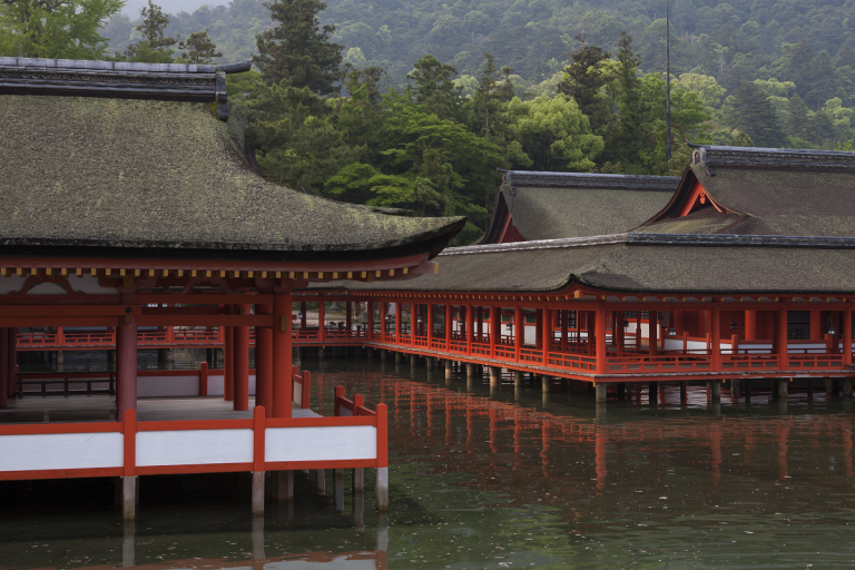 Der Itsukushima-Schrein in Hiroshima.