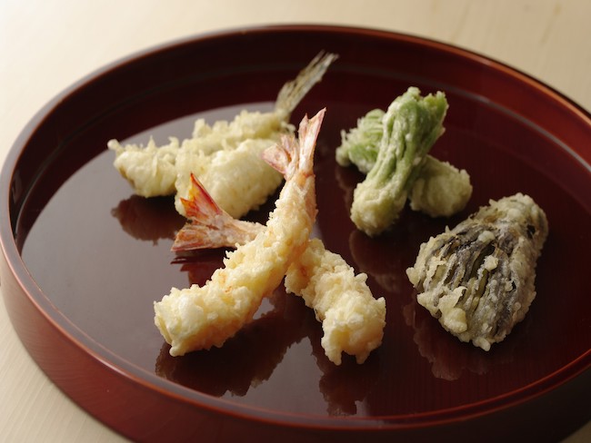 Spezialitätenplatte des Restaurants Tempura Kondo