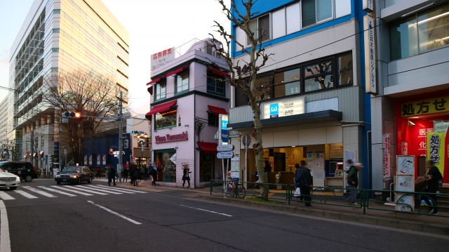 Vor der Metro-Station Hiroo