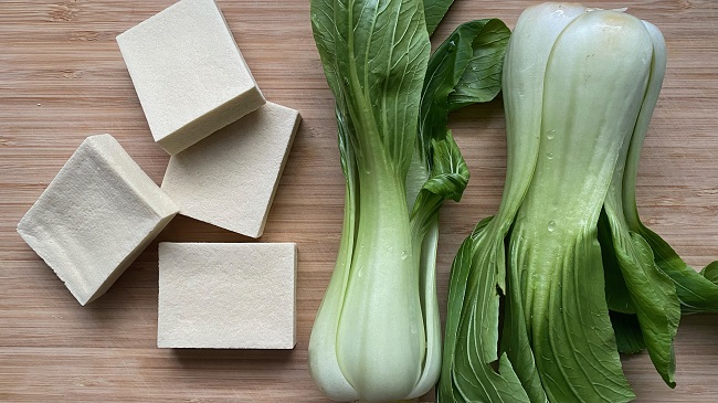 Pak Choy und Tofu