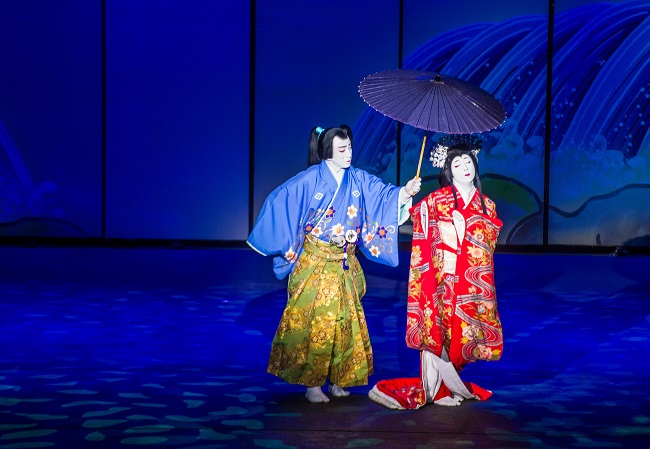 Eine traditionelle Kabuki-Vorführung