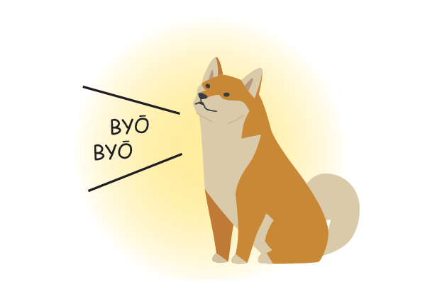 "Byo Byo" jaulender Hund