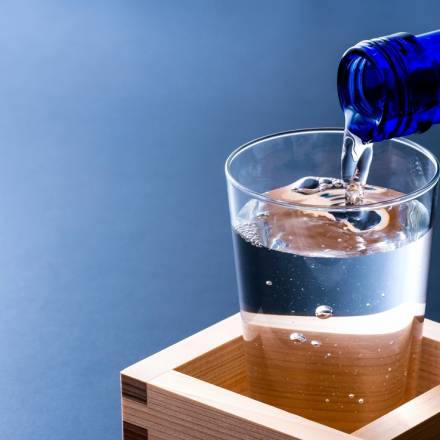 Sake im Glas