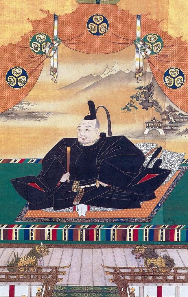 Tokugawa Ieyasu, nach einem Porträt von Kano Tanyu aus dem 17. Jahrhundert.