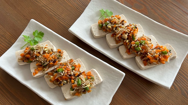 Tofu mit Gemüse und Shiitake