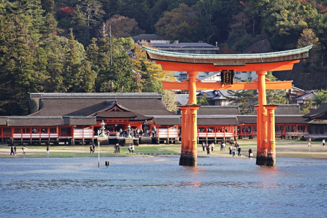 Der berühmte Itsukushima-Schrein