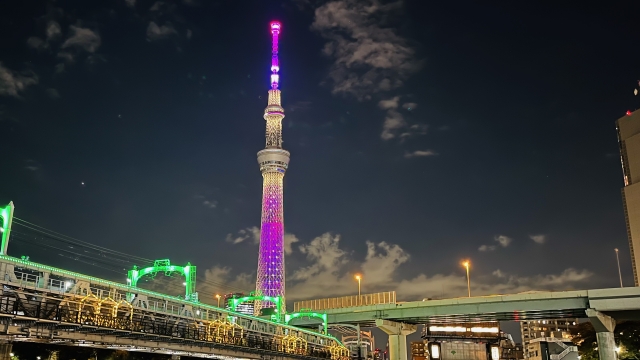 Tokyo Skytree bei Nacht