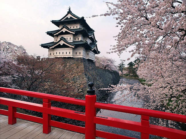 Burg Hirosaki.