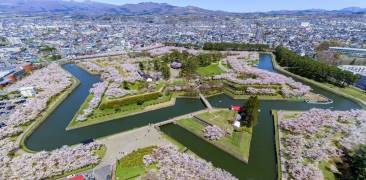 Die sternförmige Festung des Goryōkaku