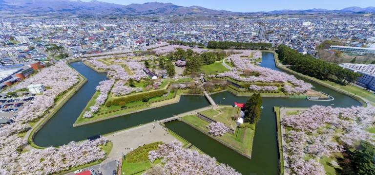 Die sternförmige Festung des Goryōkaku
