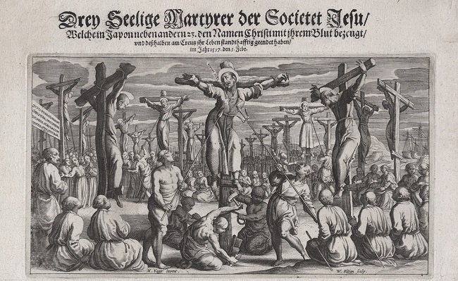 "Die Märtyrer von Nagasaki" (Kupferstich aus dem Jahre 1628
