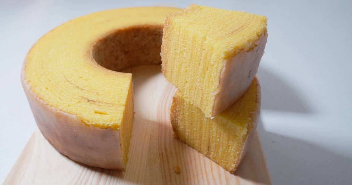 Angeschnittener Baumkuchen