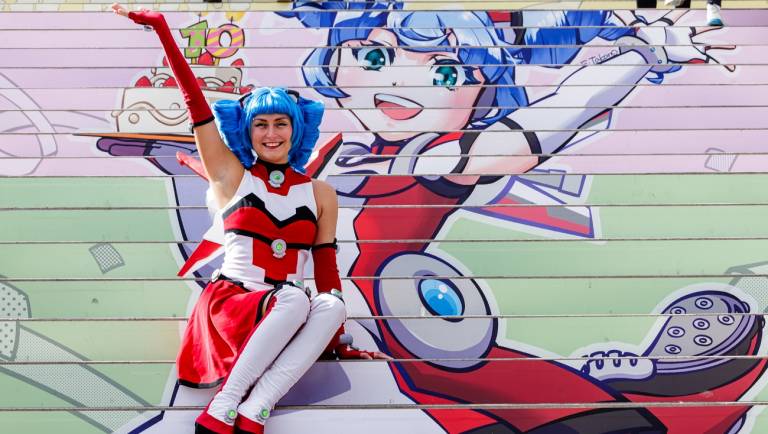 Cosplayerin auf der Manga-Comic-Convention während der Leipziger Buchmesse